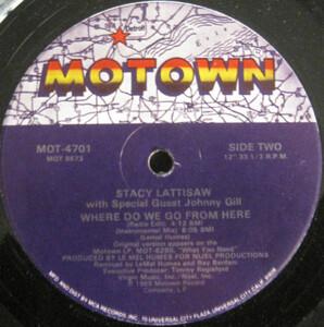 Back Cover Single Stacy Lattisaw - Where Do We Go (feat Johnny Gill)