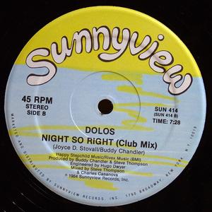 Back Cover Single Dolos - Night So Right