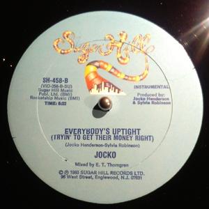 Back Cover Single Jocko - Everybody's Uptight (Tryin' To Get Their Money Right)
