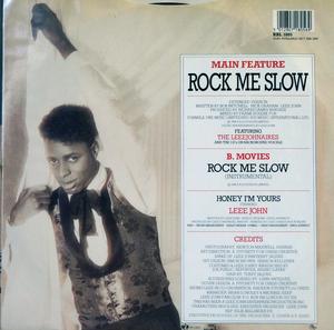 Back Cover Single John Leee - Rock Me Slow