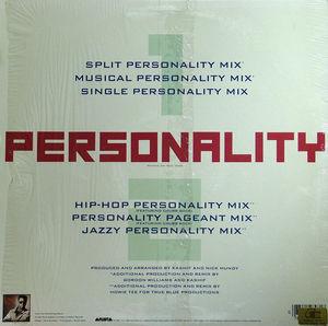 Back Cover Single Kashif - Personality