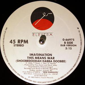 Back Cover Single Imagination - This Means War (shoobedoodah Dabba Doobee)