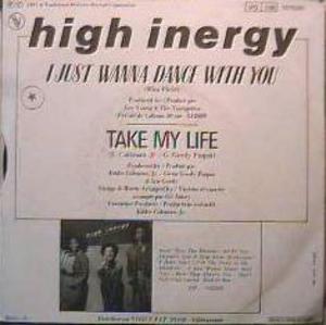 Back Cover Single High Inergy - I Just Wanna Dance With You