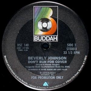 Back Cover Single Beverly Johnson - Can't You Feel It