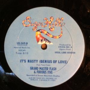 Back Cover Single Grandmaster Flash And The Furious Five - It's Nasty (Genius Of Love)