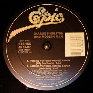 Back Cover Single Charlie Singleton - Nothing Ventured-nothing Gained