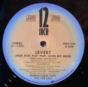 Back Cover Single Levert - (pop, Pop, Pop, Pop) Goes My Mind