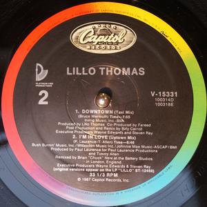 Back Cover Single Lillo Thomas - Downtown