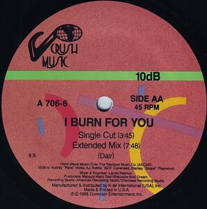 Back Cover Single 10db - I Burn For You