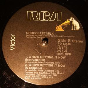 Back Cover Single Chocolate Milk - Who's Getting It Now