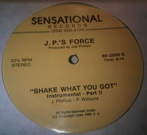Back Cover Single J.p.'s Force - Shake What You Got