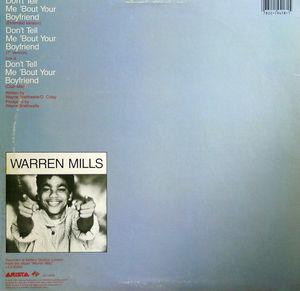 Back Cover Single Warren Mills - Don't Tell Me 'bout Your Boyfriend