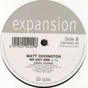 Back Cover Single Matt Covington - We Got One