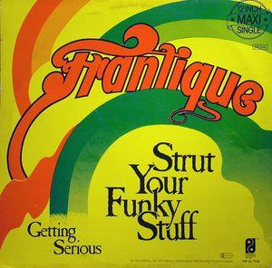 Back Cover Single Frantique - Strut Your Funky Stuff