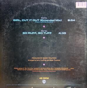 Back Cover Single Roger Troutman - Girl, Cut It Out Feat. Shirley Murdock