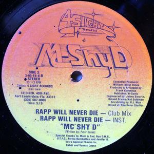Back Cover Single Mc Shy D - Rapp Will Never Die