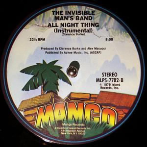 Back Cover Single Invisible Man's Band - All Night Thing
