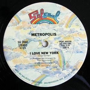 Back Cover Single Metropolis - I Love New York