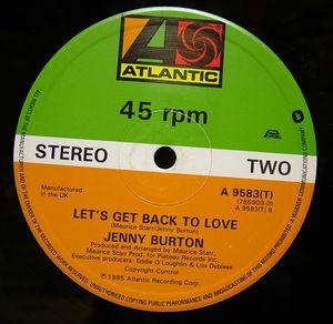 Back Cover Single Jenny Burton - Bad Habits