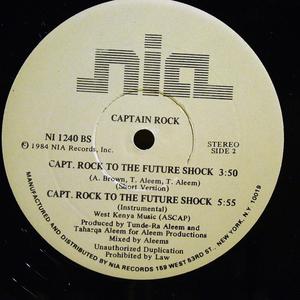 Back Cover Single Captain Rock - Captain Rock To The Future Shock