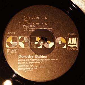 Back Cover Single Dorothy Galdez - One Love