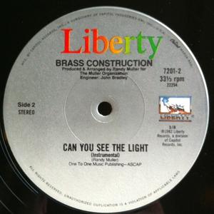 Back Cover Single Brass Construction - Can You See The Light