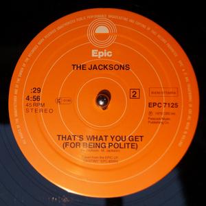 Back Cover Single The Jacksons - Shake Your Body (down To The Ground)