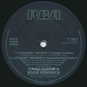Back Cover Single Ruffin & Kendrick - I Couldn't Believe It (Extended Version)