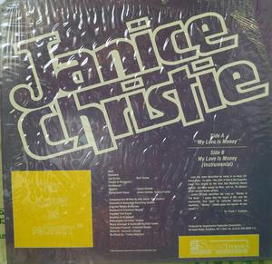 Back Cover Single Janice Christie - My Love Is Money