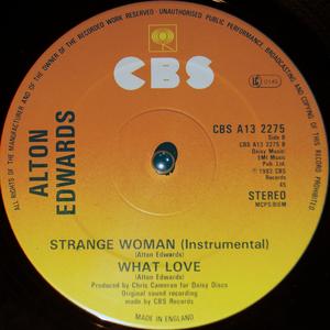 Back Cover Single Alton Edwards - Strange Woman