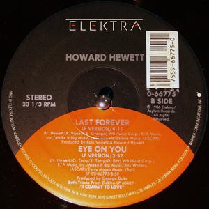 Back Cover Single Howard Hewett - Once, Twice, Three Times