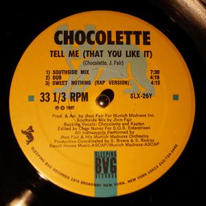 Back Cover Single Chocolette - Tell Me (That You Like It)