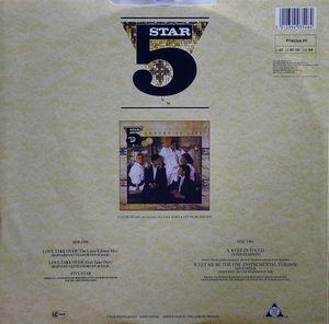 Back Cover Single Five Star - Love Take Over