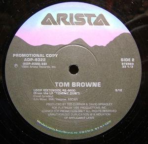 Back Cover Single Tom Browne - Loop