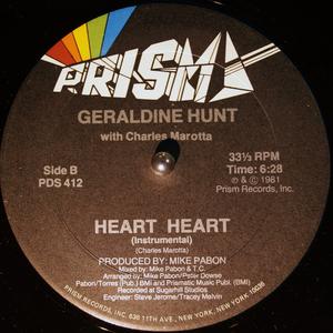 Back Cover Single Geraldine Hunt - Heart Heart