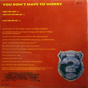 Back Cover Single Mary J. Blige - You Don't Have To Worry