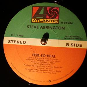 Back Cover Single Steve Arrington - Feel So Real