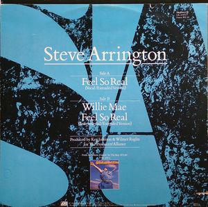 Back Cover Single Steve Arrington - Feel So Real