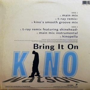 Back Cover Single Kino Watson - Bring It On