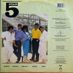 Back Cover Single Five Star - Find The Time