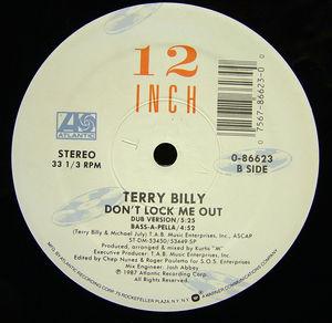 Back Cover Single Terry Billy - Don't Lock Me Out