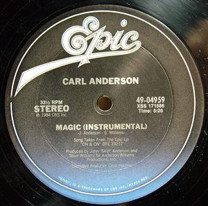 Back Cover Single Carl Anderson - Magic