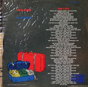 Back Cover Single Junior - Too Late
