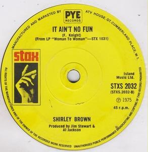 Back Cover Single Shirley Brown - I Can't Give You Up