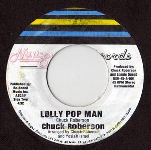 Back Cover Single Chuck Roberson - Lolly Pop Man