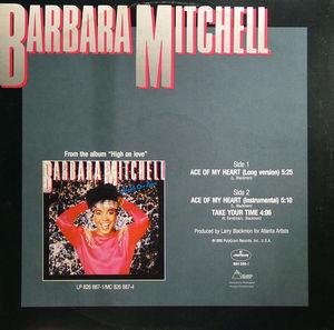 Back Cover Single Barbara Mitchell - Ace Of My Heart