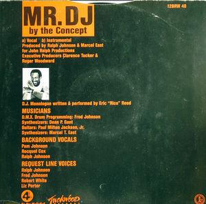 Back Cover Single Concept - Mr. D.J.