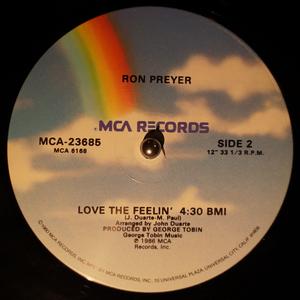 Back Cover Single Ron Preyer - Love The Feelin' - Oh Girl