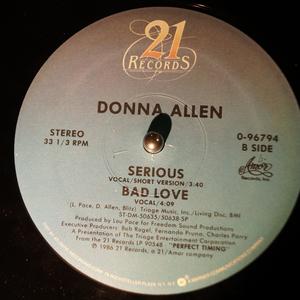 Back Cover Single Donna Allen - Serious