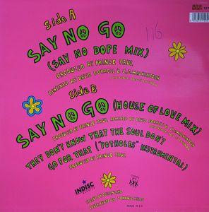 Back Cover Single De La Soul - Say No Go